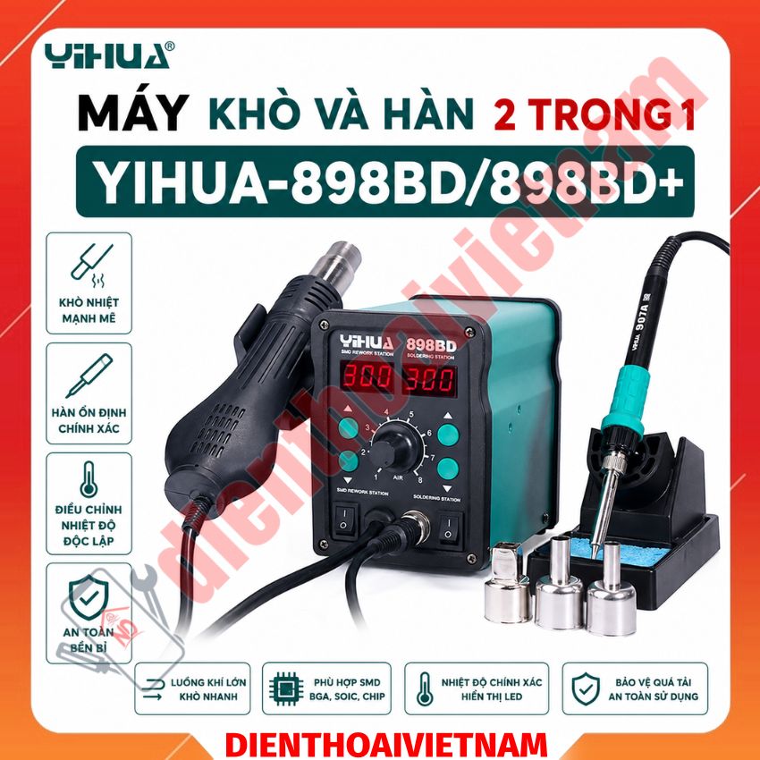 Máy Khò Hàn YIHUA-898BD / 898BD+
