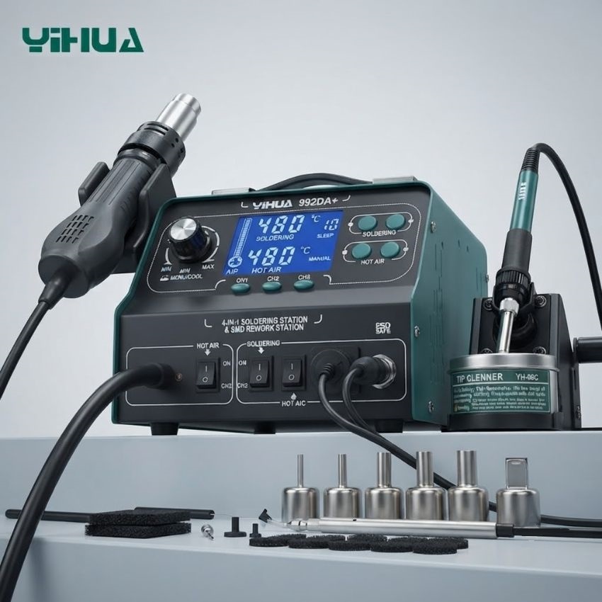 MÁY hàn khò nhiệt SMD YIHUA-992DA/992DA+