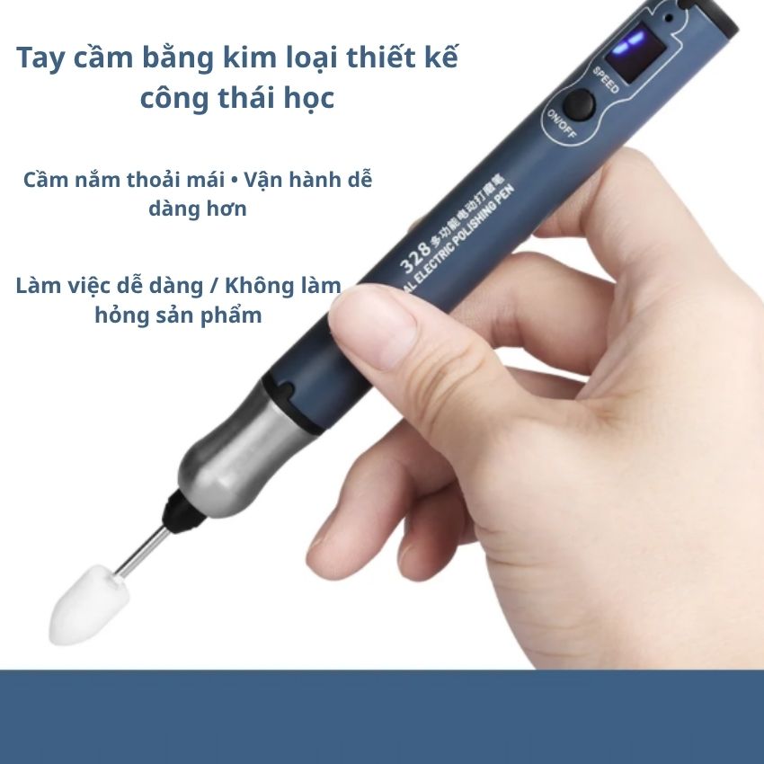 Máy Mài Mini Kaisi 328 Đa Năng: Lựa Chọn Hoàn Hảo Cho Sửa Chữa Điện Tử Và Chế Tác
