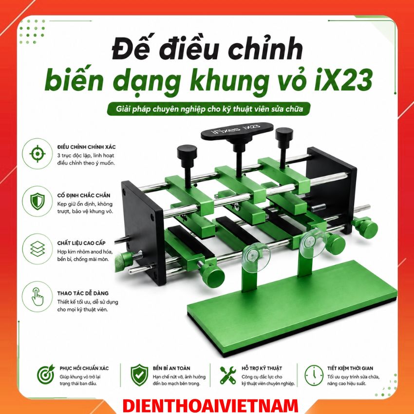 Đế điều chỉnh biến dạng khung vỏ iX23