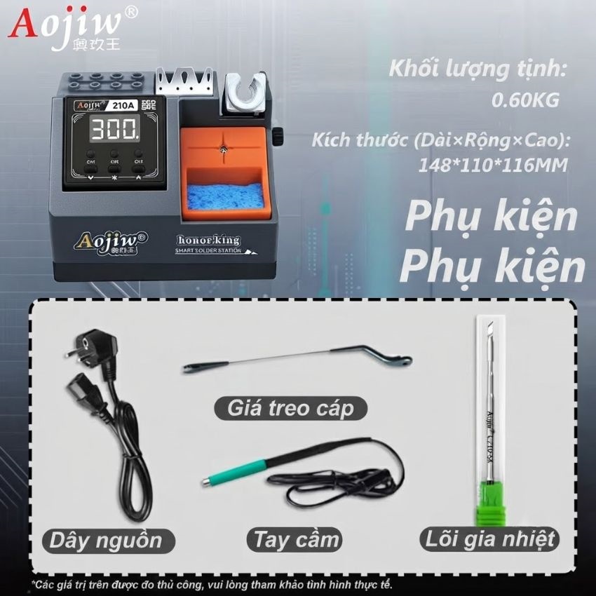 Trạm Hàn Thông Minh AOJIW Noble 210A: Thiết Bị Sửa Chữa Điện Tử Chuyên Nghiệp Thế Hệ Mới - Ảnh 8