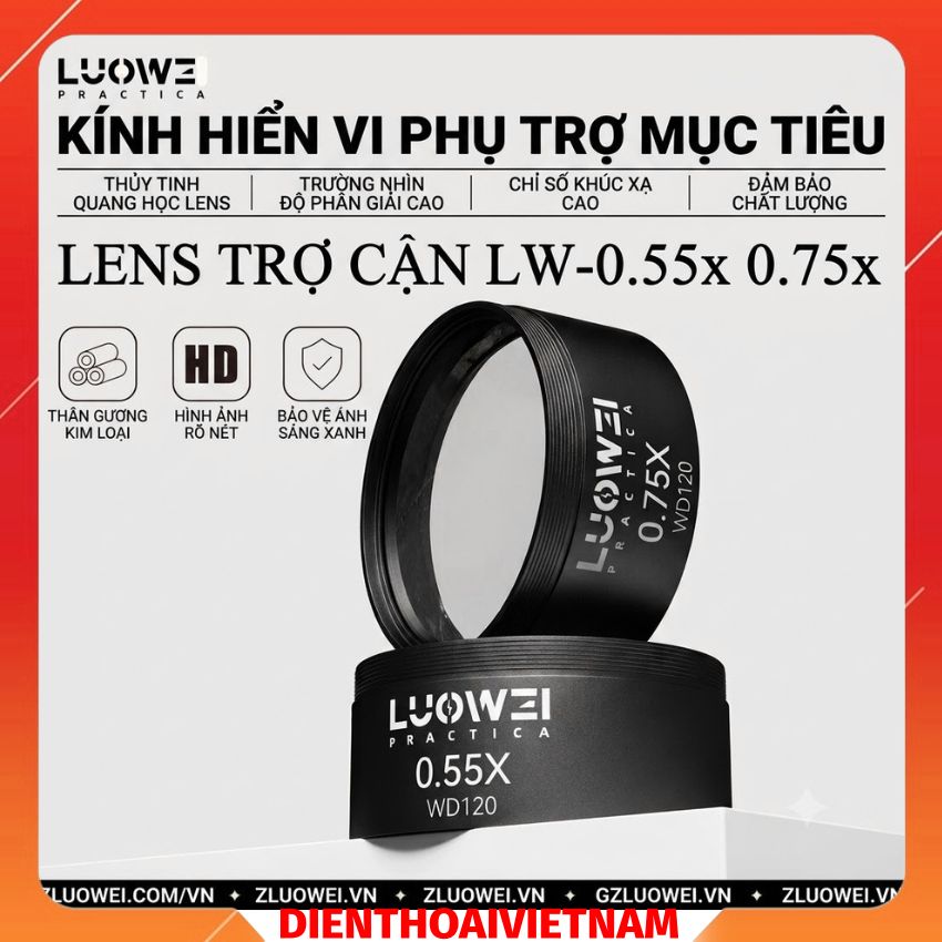 Lens Trợ Cận LW-0.55x 0.75x