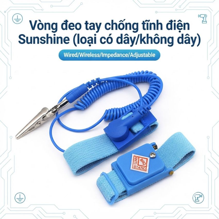 Vòng tay chống tĩnh điện Sunshine