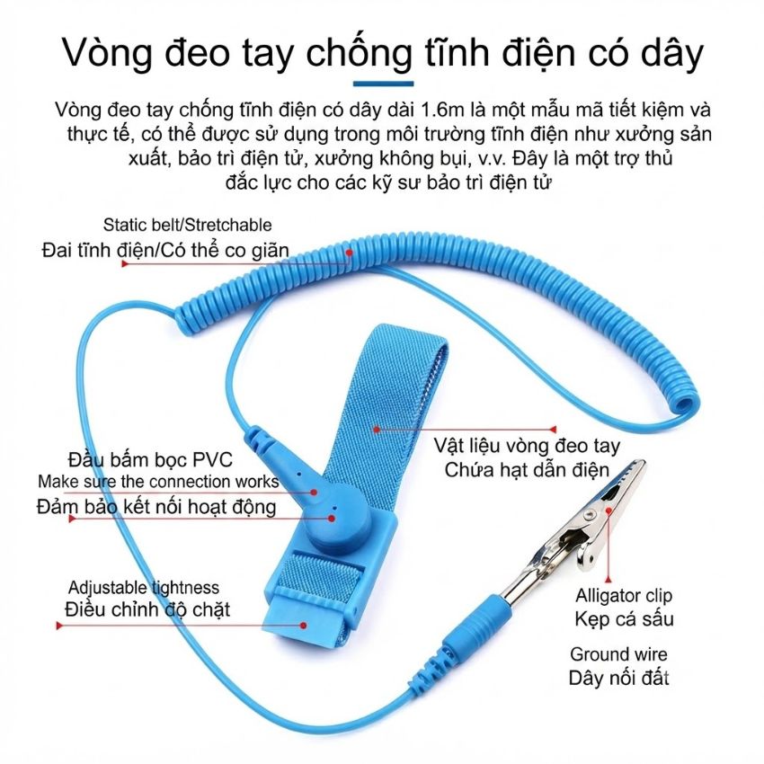 Vòng tay chống tĩnh điện Sunshine