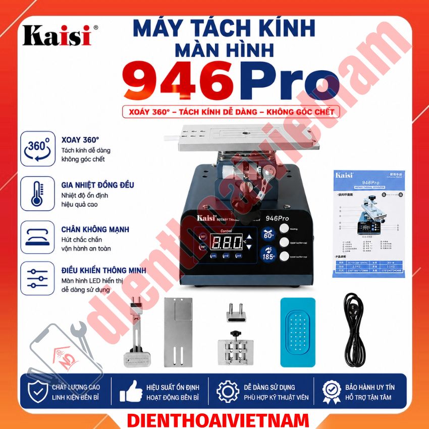 Máy tách kính màn kaisi 946Pro