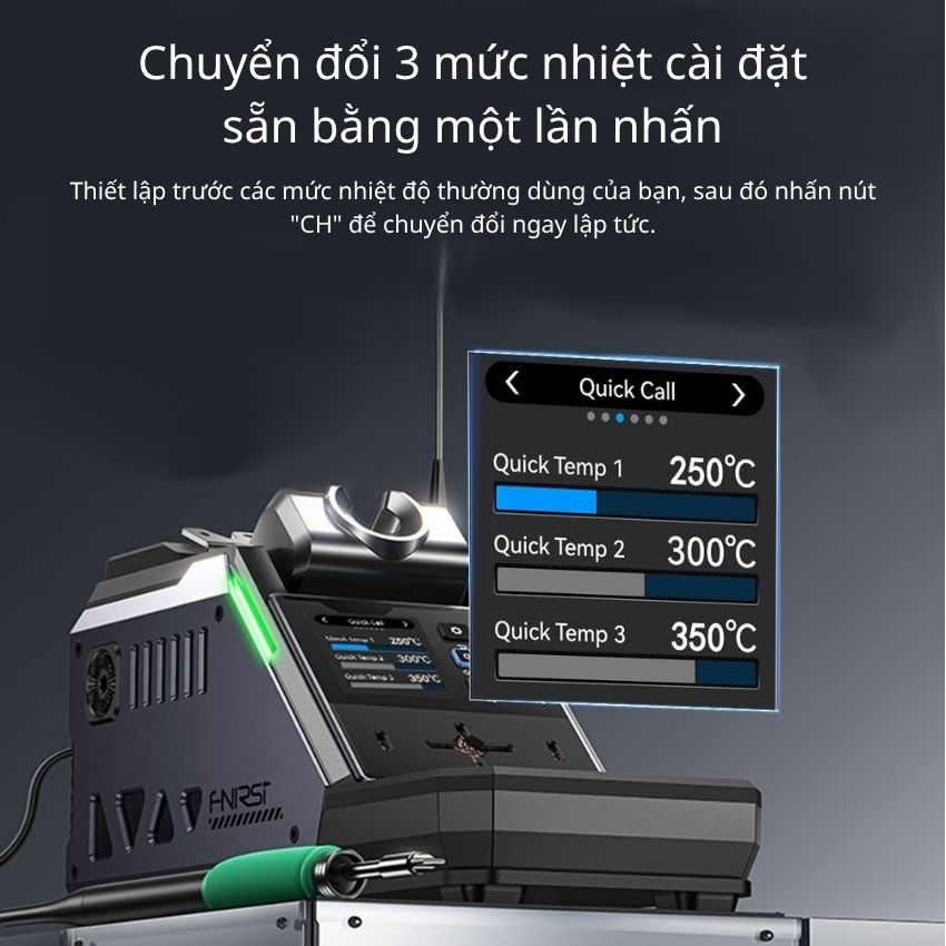 Trạm Hàn Thông Minh FNIRSI 100W – Hàn Di Động, Gia Nhiệt