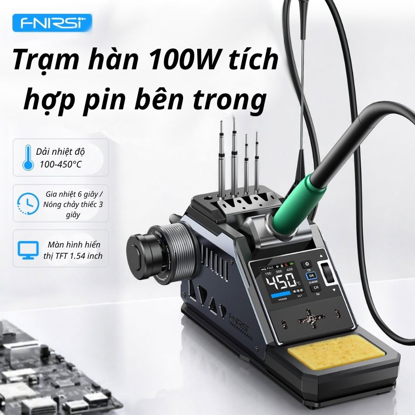 Trạm Hàn Thông Minh FNIRSI 100W – Hàn Di Động, Gia Nhiệt - Ảnh 4