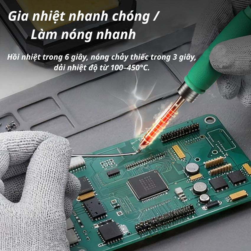 Trạm Hàn Thông Minh FNIRSI 100W – Hàn Di Động, Gia Nhiệt - Ảnh 5