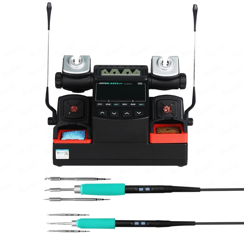 Máy hàn 2 tay Aifen A902 Pro Soldering Station, hỗ trợ tay hàn C210 - C115