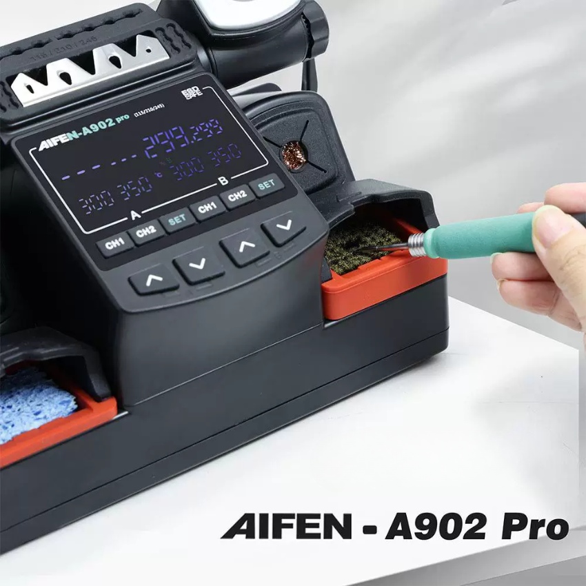 Máy hàn 2 tay Aifen A902 Pro Soldering Station, hỗ trợ tay hàn C210 - C115 350W - Ảnh 4