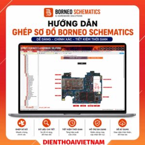 Hướng dẫn ghép sơ đồ Borneo Schematics, xem sơ đồ mạch