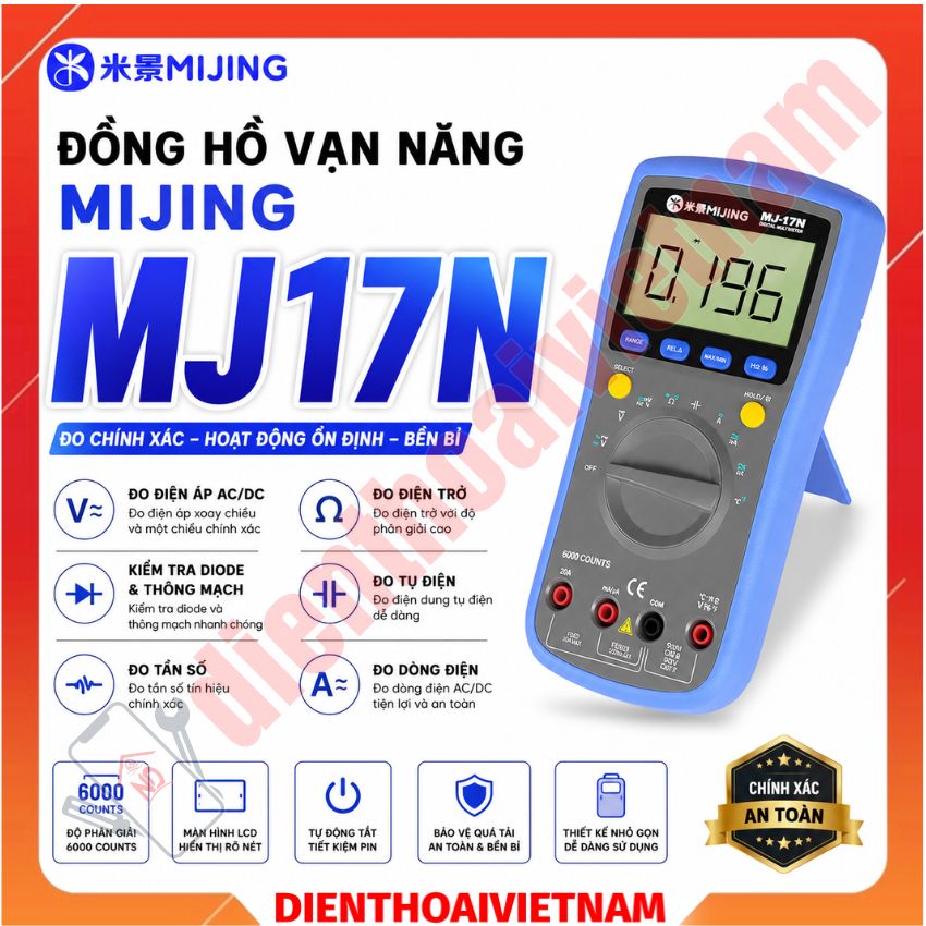 Đồng Hồ Vạn Năng MIJING MJ17N