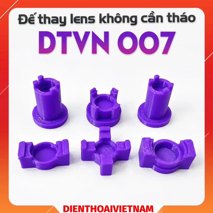 Đế thay lens thấu kính camera DTVN 007 Blue Light Positioning Fixture iPhone 12 ProMax - 17 ProMax, không cần tháo