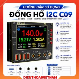 Hướng dẫn sử dụng đồng hồ i2C C09 hiển thị sóng , hiển thị kênh
