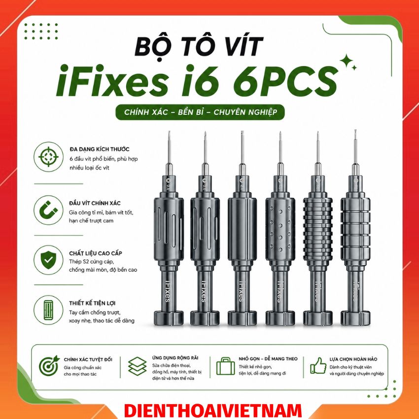 Bộ tô vít iFixes i6 6PCS