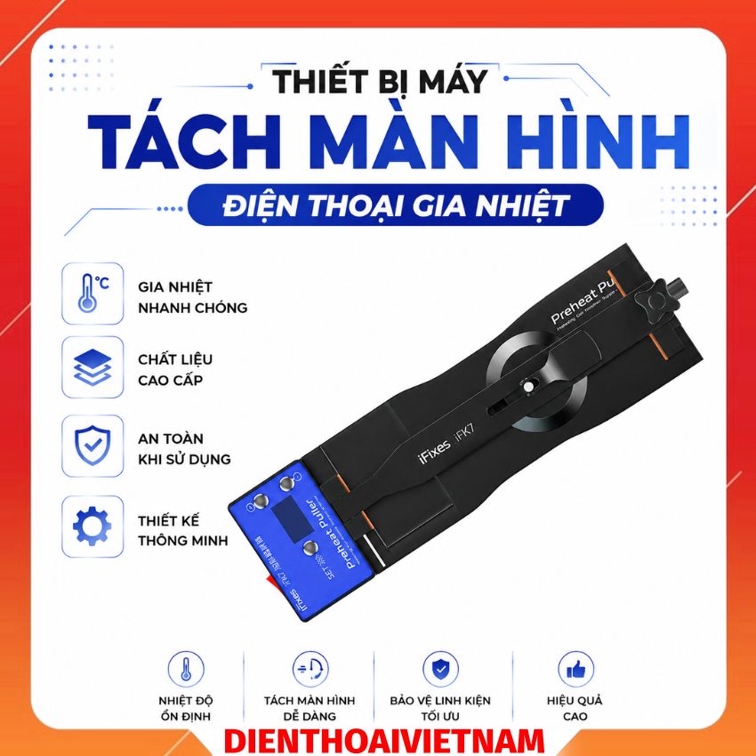 đế nhiệt kẹp tháo màn hình iFixes iFK7