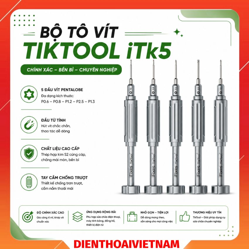 bộ tô vít iFixes TIKTOOL iTk5