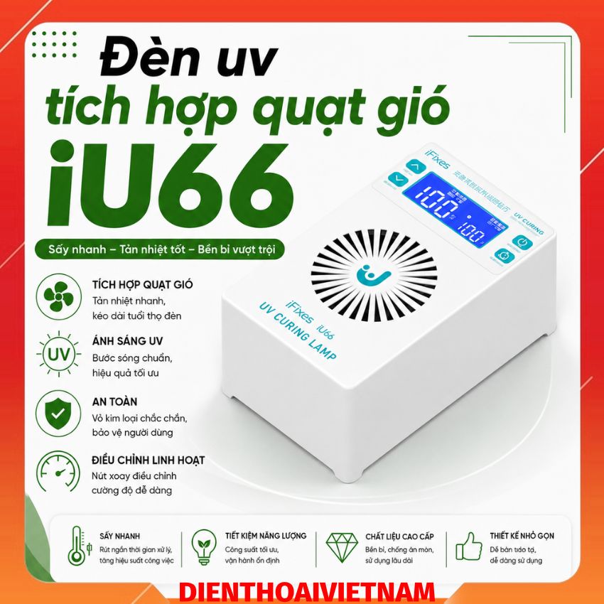 Đèn uv tích hợp quạt gió iU66