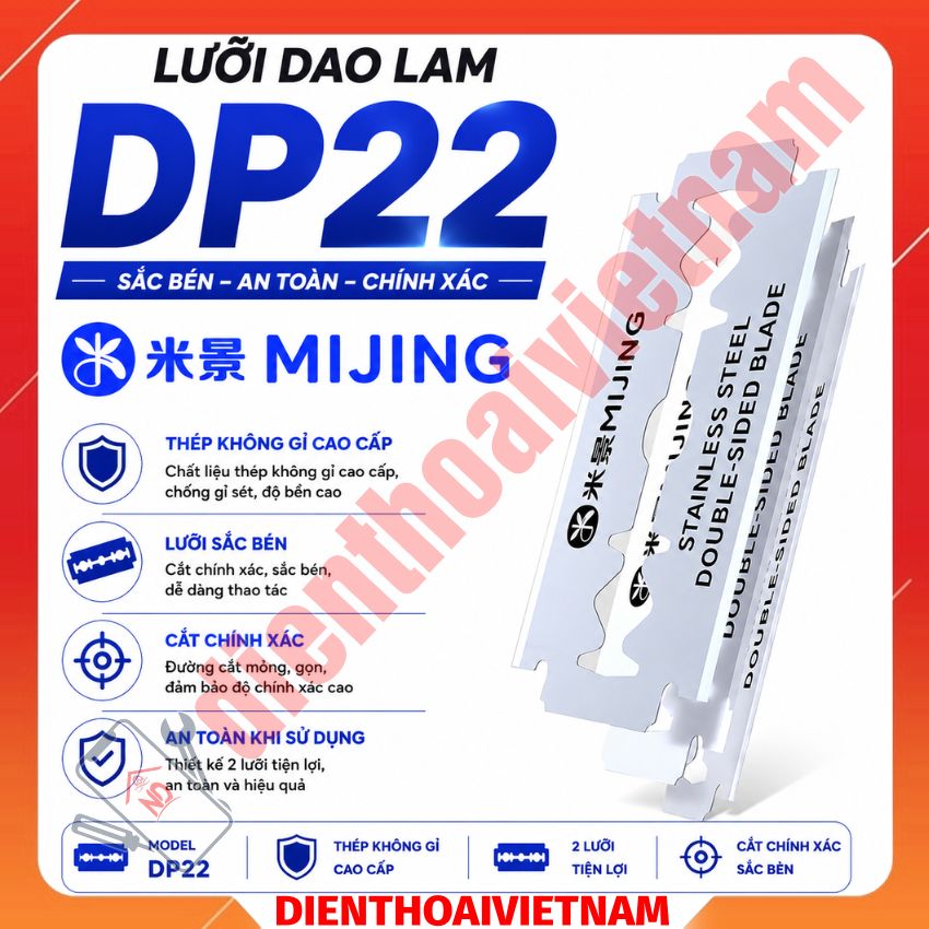Lưỡi Dao Lam MIJING DP22