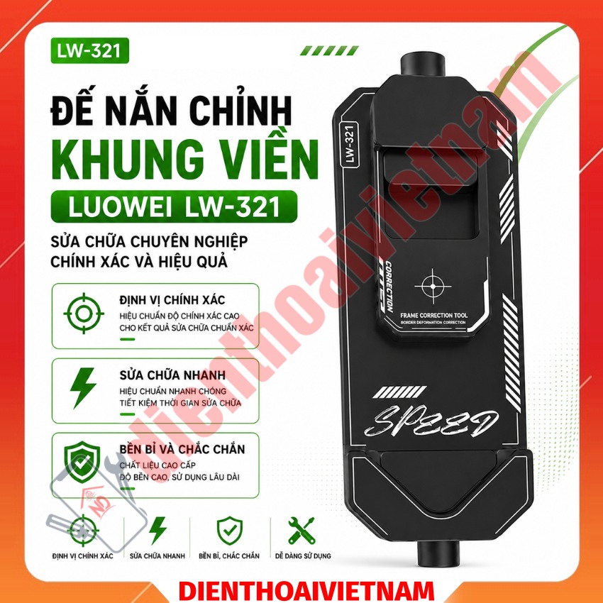 Đế nắn chỉnh khung viền Luowei LW-321 Frame Deformation Corrector chỉnh cong - vênh - móp - méo