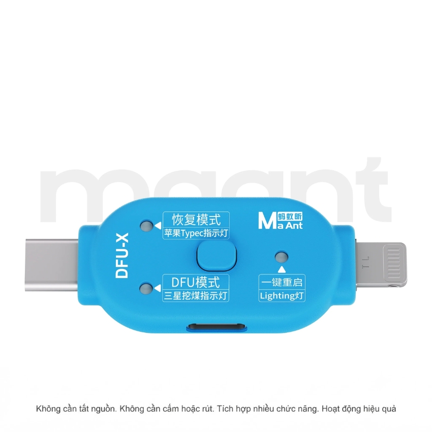 Cáp DFU & Recovery MaAnt DFU-X hỗ trợ iPhone – Samsung, chạy phầm mềm