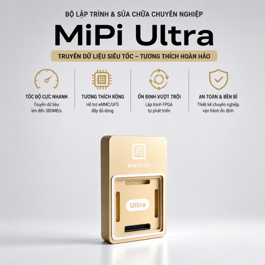 Đọc viết ic bộ nhớ MiPi Ultra Flash Programmer hỗ trợ UFS153/UFS254/UFS297, eMMC 4.1/4.0