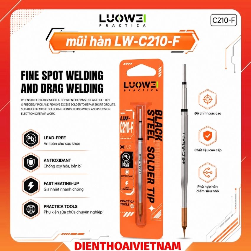 Đầu Mũi Hàn LUOWEI C210-F