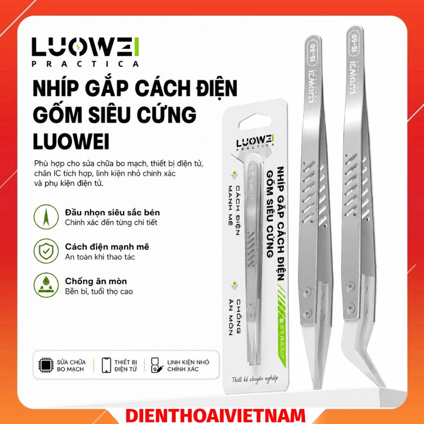 Nhíp Gắp Cách Điện Gốm Siêu Cứng LUOWEI