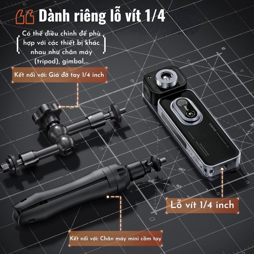 Camera nhiệt Qianli IRW9 Wireless Thermal Imaging Camera kết nối không dây, hỗ trợ iOS / Android / Linux