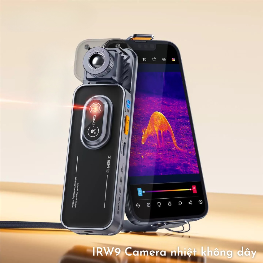 Camera nhiệt Qianli IRW9 Wireless Thermal Imaging Camera kết nối không dây, hỗ trợ iOS / Android / Linux