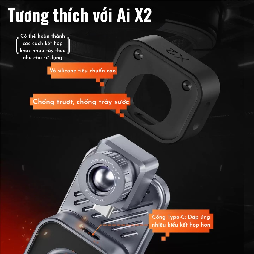 Camera nhiệt Qianli IRW9 Wireless Thermal Imaging Camera kết nối không dây, hỗ trợ iOS / Android / Linux