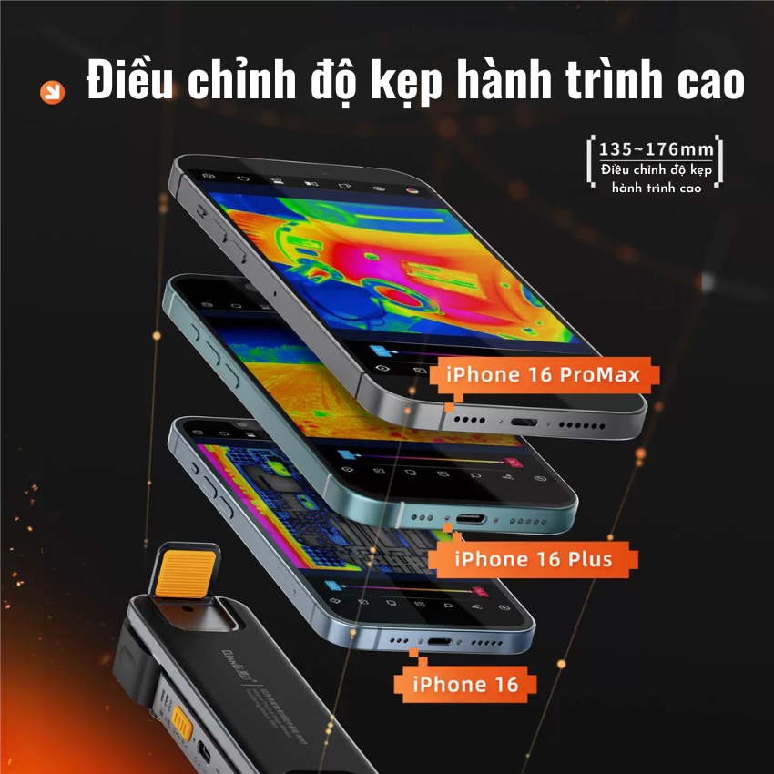 Camera nhiệt Qianli IRW9 Wireless Thermal Imaging Camera kết nối không dây, hỗ trợ iOS / Android / Linux - Ảnh 5