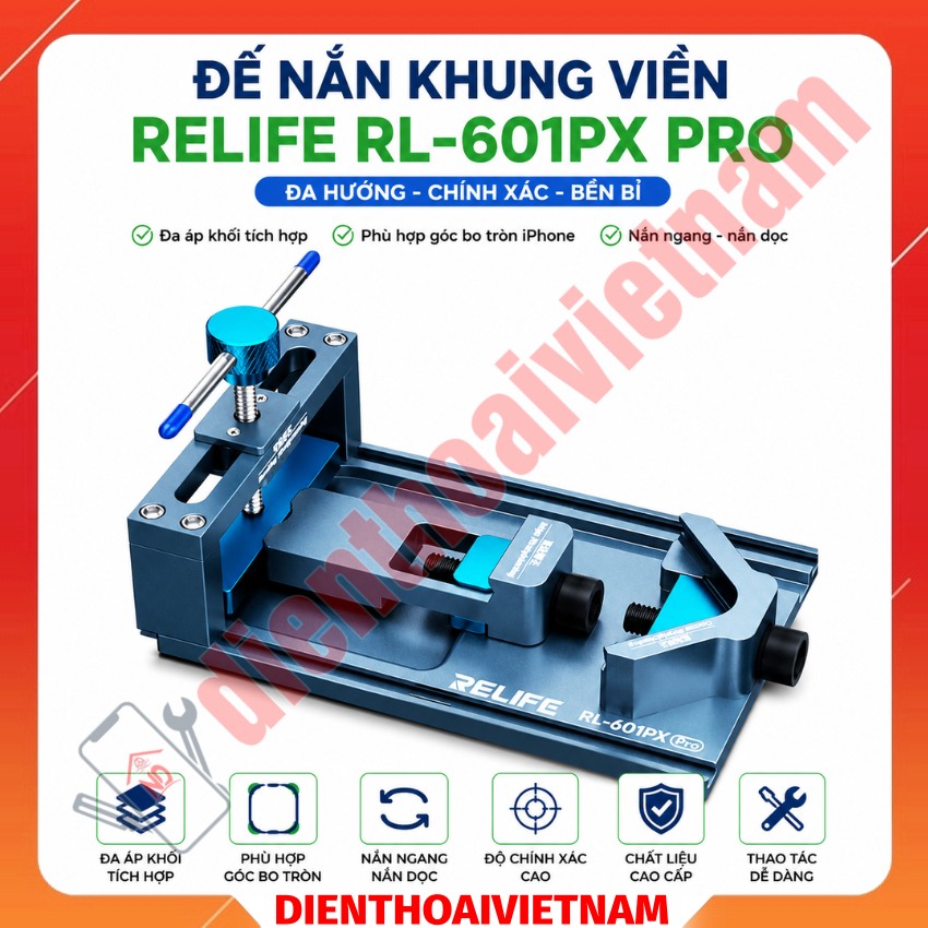 Đế nắn khung viền Relife RL 601PX Pro Multifunctional frame correction tool nắn góc tròn, góc thẳng