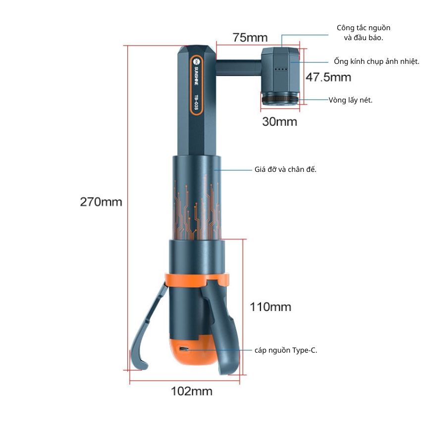 camera nhiệt SUNSHINE TB-03S