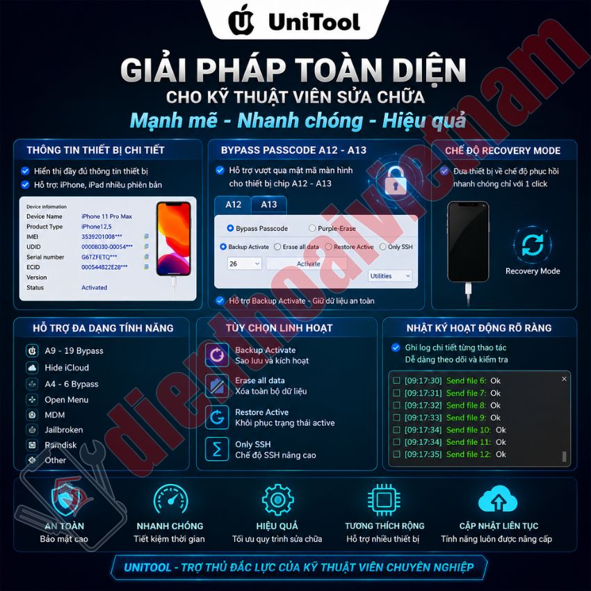 UniTool cập nhật tính năng