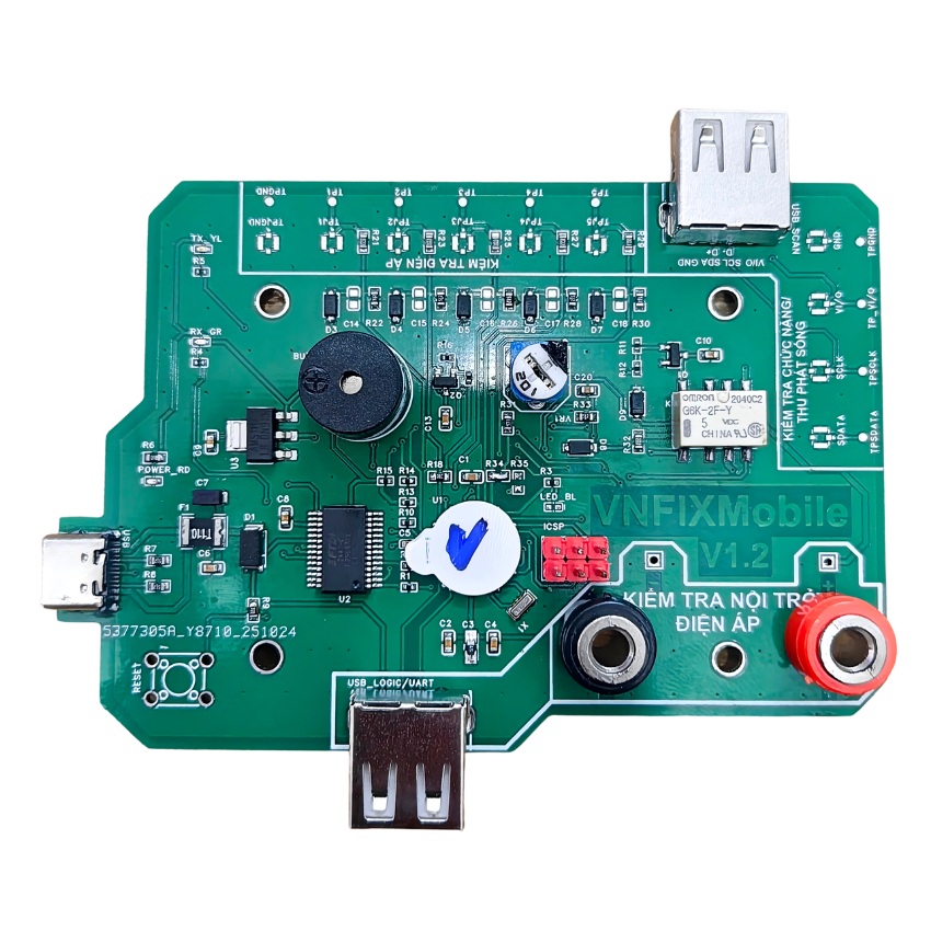 Mạch test chức năng VNFIXMobile V1.2 – Test RFFE SCAN, I2C, đo điện áp, đọc viết EEPROM Baseband