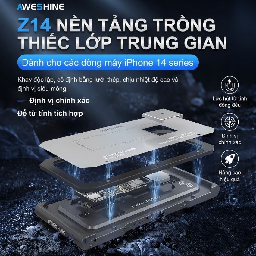 vỉ làm chân viền z14 aweshine