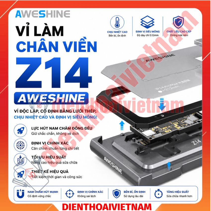 vỉ làm chân viền z14 aweshine