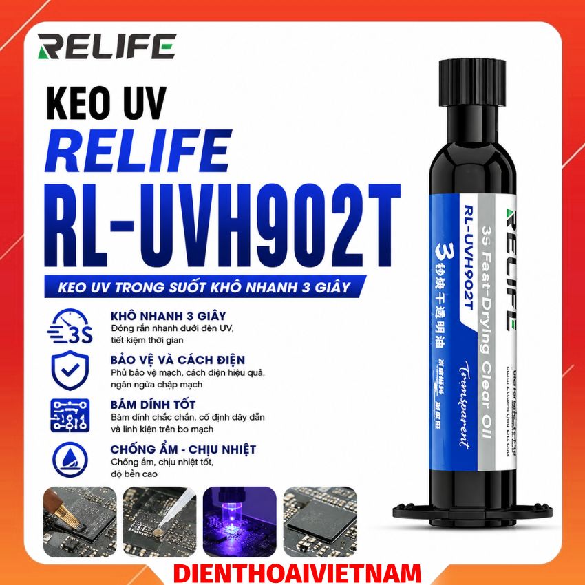 Keo UV RELIFE RL-UVH902T