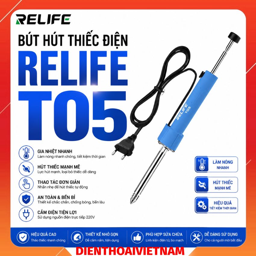 Bút hút thiếc điện RELIFE TO5
