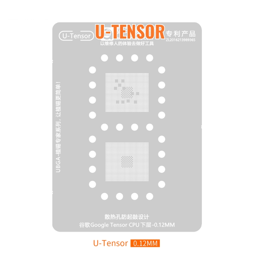 Vỉ Amaoe U-Tensor làm chân CPU Google Tensor
