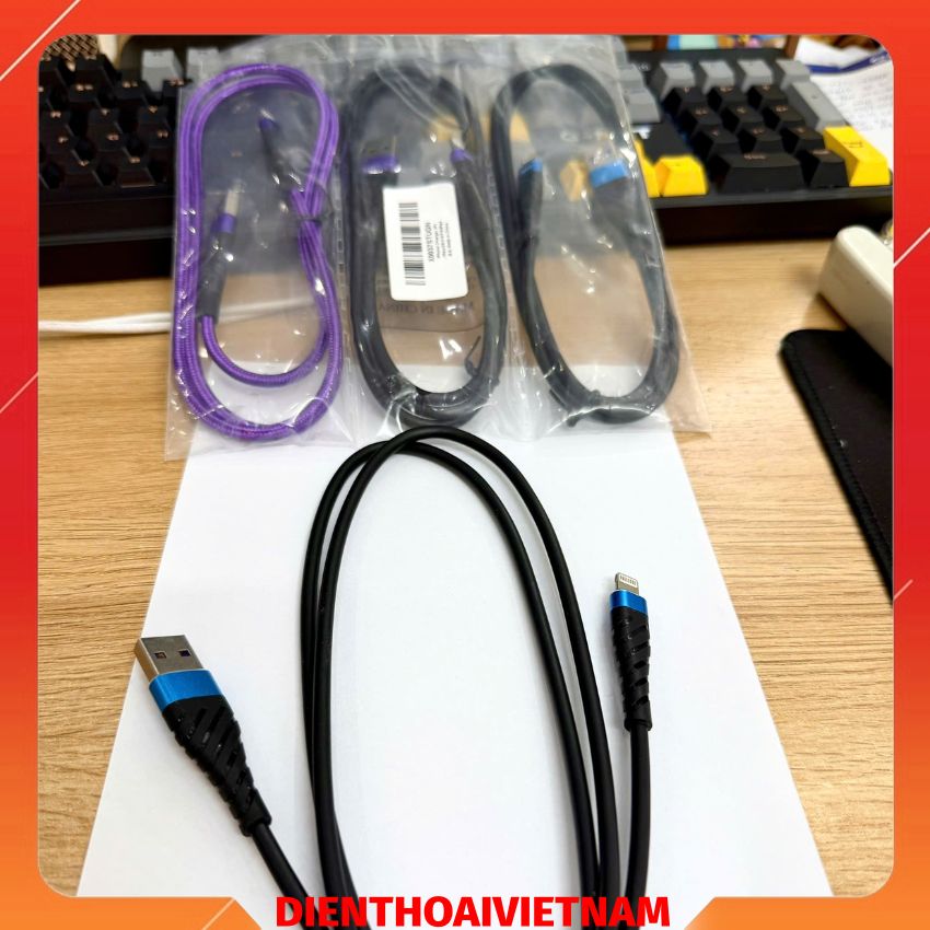 Dây cáp sạc USB - Lightning nhà máy - hỗ trợ iPhone / iPad