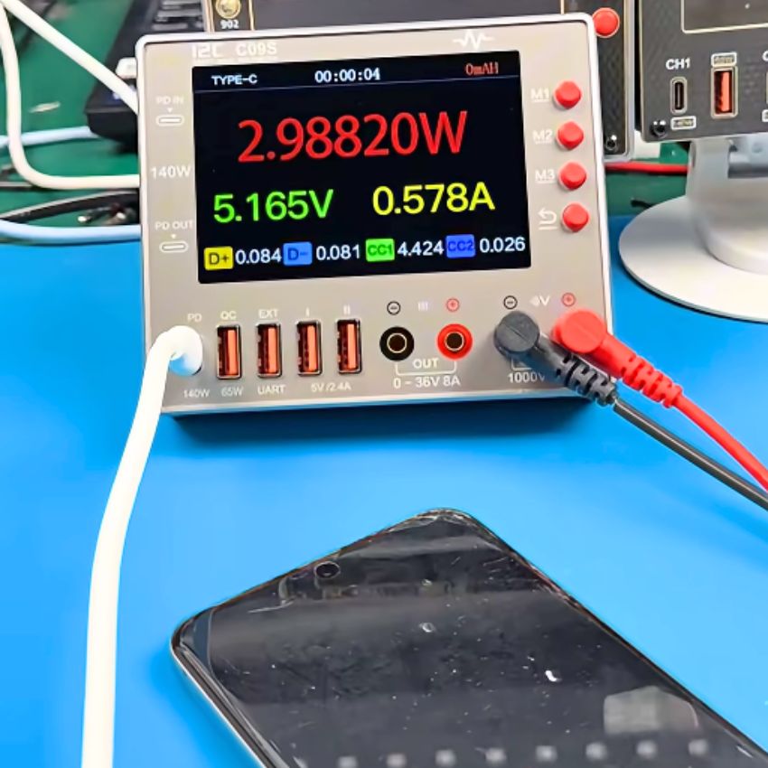 Đồng hồ i2C C09S Waveform Ammeter đo điện trở - đi ốt - tần số - nhớ kênh