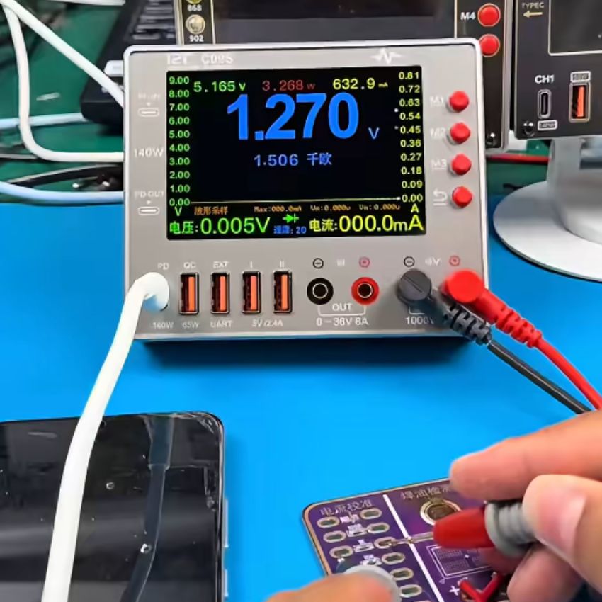 Đồng hồ i2C C09S Waveform Ammeter đo điện trở - đi ốt - tần số - nhớ kênh