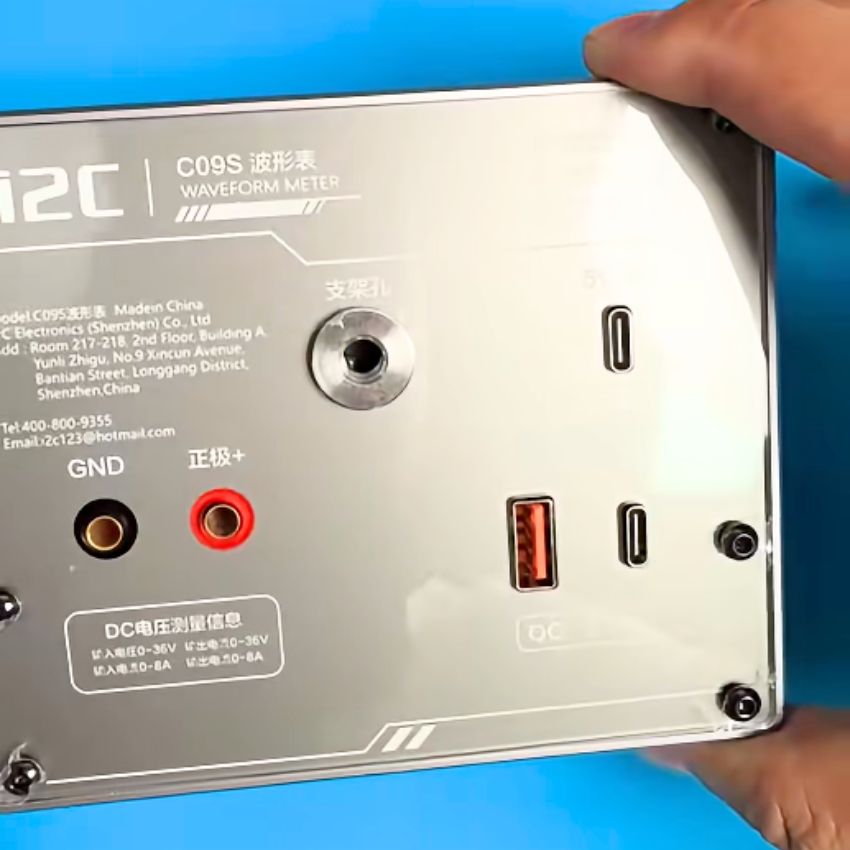 Đồng hồ i2C C09S Waveform Ammeter đo điện trở - đi ốt - tần số - nhớ kênh