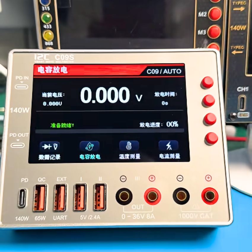 Đồng hồ i2C C09S Waveform Ammeter đo điện trở - đi ốt - tần số - nhớ kênh