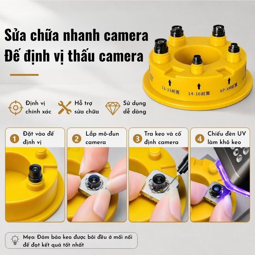 Đế định vị thấu camera Keguan KG LGDW01 Camera Head Pos Mount - Ảnh 2