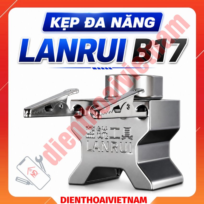 Kẹp đa năng Lanrui B17 Bright Warcraft Giant Clip kẹp giữ main, chống trượt