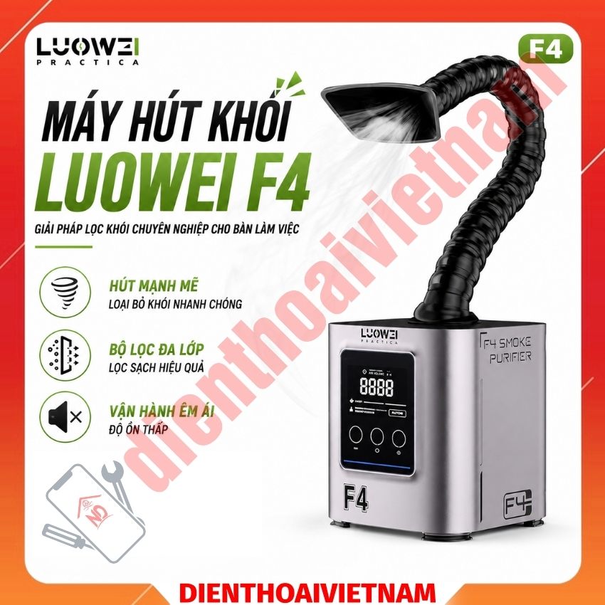 Máy hút khói Luowei F4 Soldering fume extractor, hút khói - hút mùi