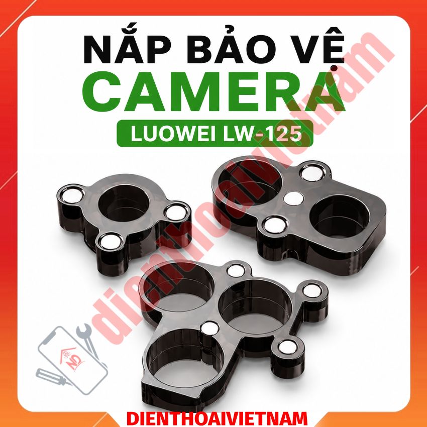 Nắp bảo vệ camera Luowei LW-125 Lens protective cover, có hút nam châm